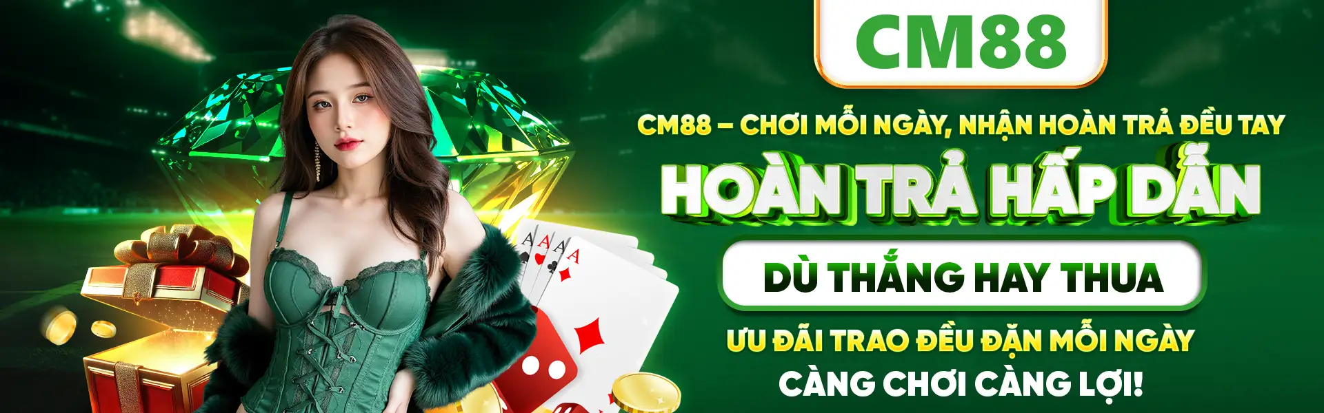 Hình giới thiệu nội dung giải trí trực tuyến CM88